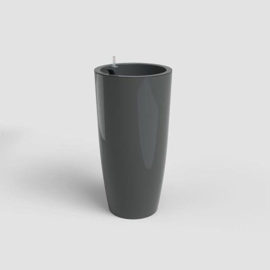 Pot Santorini Artevasi Auto-arrosage Anthracite Brillant 65 cm