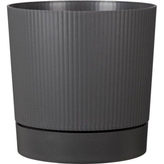 Maceta Garden ID LINO + RESERVE Gris metalise