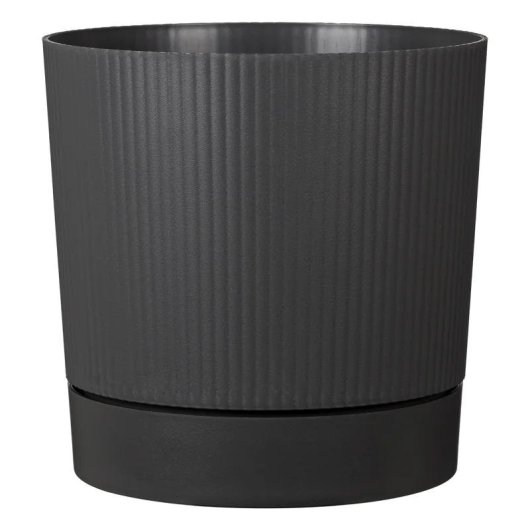 Maceta Garden ID LINO + RESERVE Gris metalise