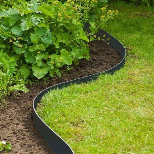 Rolle Gartenrand Nature PE recycelt 3 mm 7,5 cm schwarz 10 m