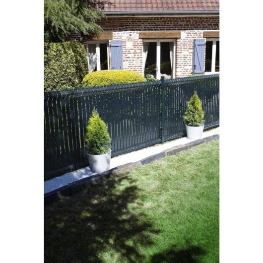 Rolo Nature Lâminas PVC Antracite 48 mm x 50 m com 100 Clips