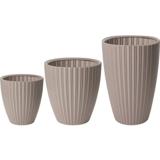 Vaso Garden ID Fancy Taupe 40 x 42 cm 80% riciclato