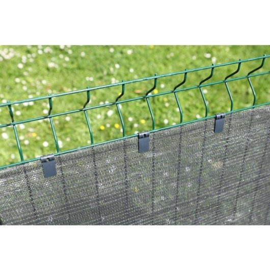 Clipe de fixação Nature para brise-vue e redes, polipropileno UV, pack 20