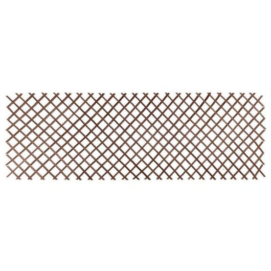 Ausziehbares Rankgitter Nature FSC Braun Metallstift 60x180