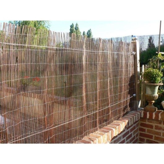 Pantalla Decorativa Canisse de Caña Natural Nature 3 x 1 m Marrón