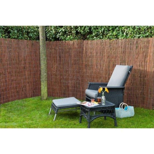 Pantalla Decorativa Canisse de Caña Natural Nature 3 x 1 m Marrón