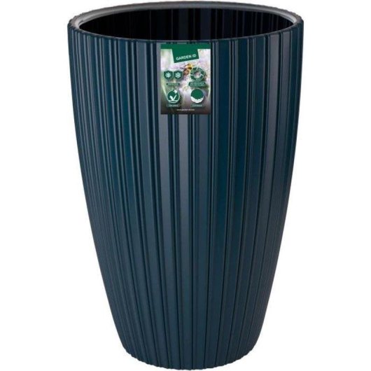 Pot de fleurs Garden ID Fancy Bleu 80% recyclable - Robuste