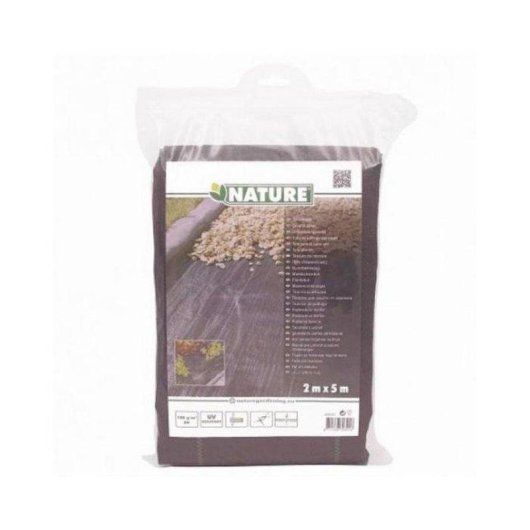 Nature Unkrautmatte PP Schwarz 2x5 m
