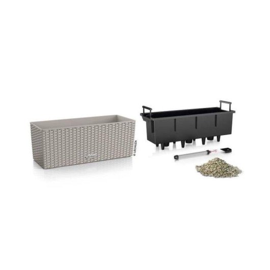 Pflanzgefäß LECHUZA Balconera Cottage 50 mit Selbstbewässerung 8 L Sandbraun