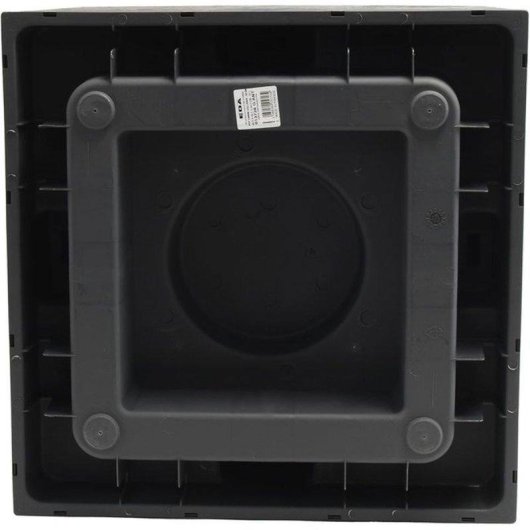 Pot EDA Volcania Carré Effet Pierre Gris Anthracite