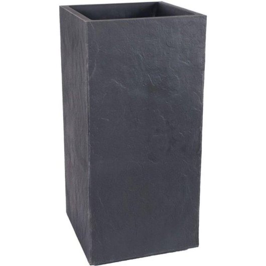 Jardinière EDA Volcania Carrée Anthracite 31 L Double Paroi Modulaire
