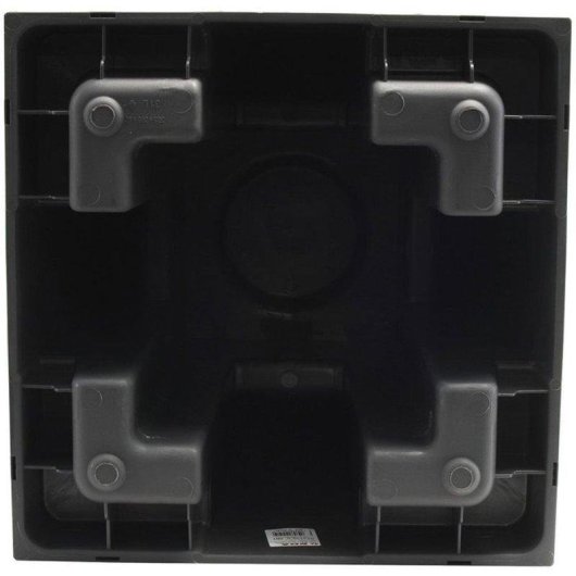 Jardinière EDA Volcania Carrée Anthracite 31 L Double Paroi Modulaire