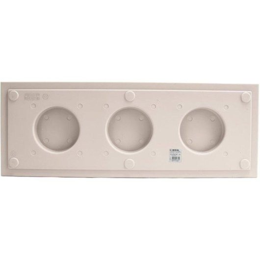 Jardinière rectangulaire EDA Volcania Up effet pierre beige 57 L
