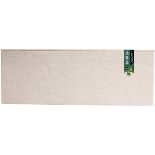 Jardinière rectangulaire EDA Volcania Up effet pierre beige 57 L