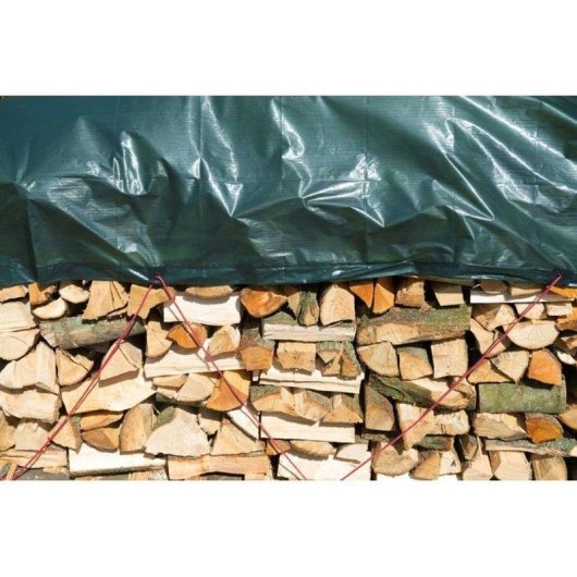 Abdeckung Nature Brennholz Gruen 90 g/m2 1,5 x 6 m