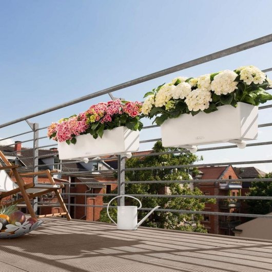 Vaso Balconera Color 80 Lechuza Retangular com Rega Integrada