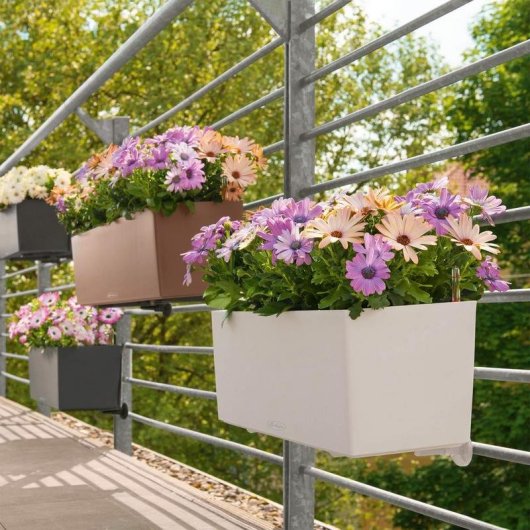 Vaso Balconera Color 80 Lechuza Retangular com Rega Integrada
