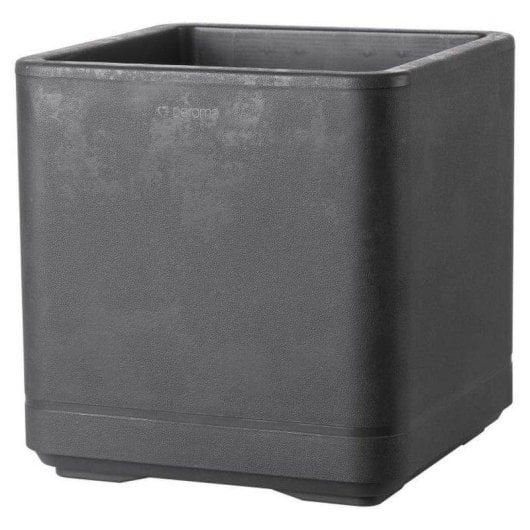 Jardinière Deroma Cosmo Carrée Anthracite avec Réservoir d'Eau 38 x 39 cm
