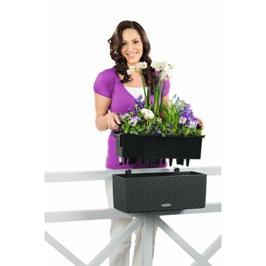 Pflanzkasten Lechuza Balconera Cottage 50 cm Moka
