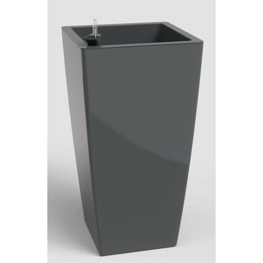 Macetero Artevasi Pisa carré 45 L plastique anthracite résistant UV