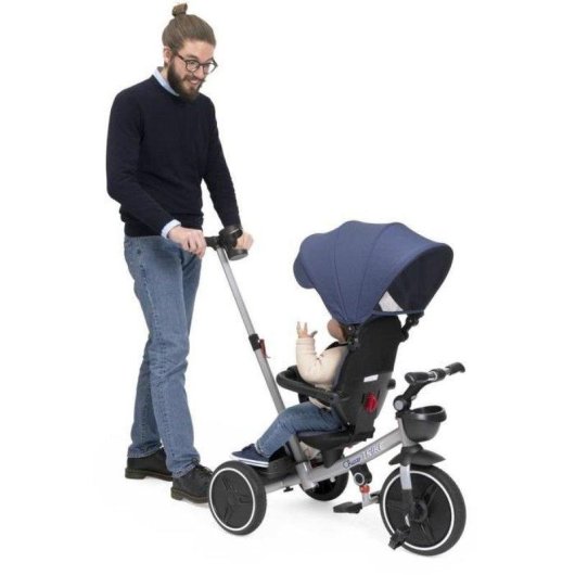 Tricycle Chicco 4 in 1 Evolutiv Klappbar mit abnehmbarem Verdeck Blau