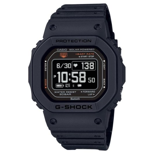 Casio G-Shock DW-H5600-1ER Bluetooth Smart Solar Preto 20 ATM