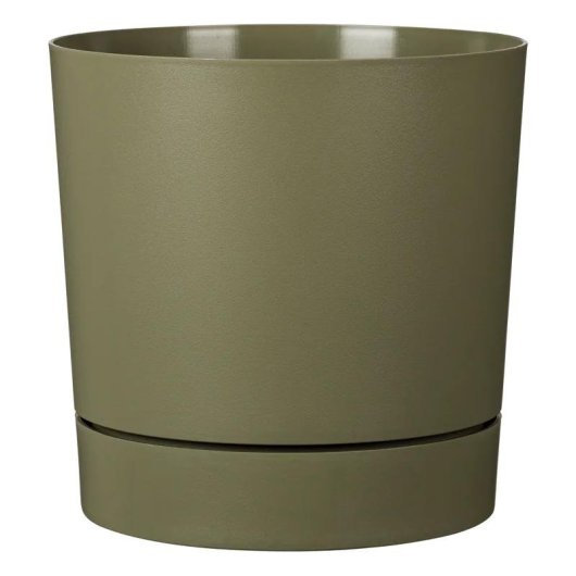 Vaso Garden Id Plano Reserve Autoirrigacao 14 L Diametro 29 cm Verde Musgo