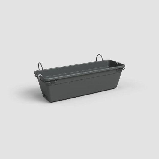 Jardiniere ARTEVASI Venezia Reserve Eau 10 L Gris Antracite