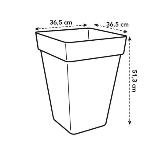 Pot de fleur Elho Loft Urban Square High 37 Blanc