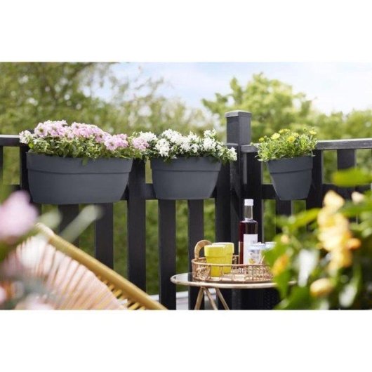 Pot suspendu Elho Vibia Campana Easy Hanger Large Anthracite 7,5 L