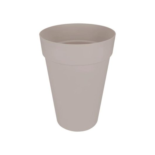 Jardinière Elho Loft Urban ronde grise avec réservoir d'eau intégré 34 cm