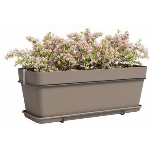 Jardiniere Artevasi Capri Taupe Plastique 14 L Reserve Eau