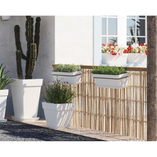 Jardiniere Artevasi Capri Taupe Plastique 14 L Reserve Eau