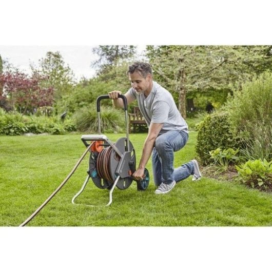Carrete de manguera de jardín Gardena CleverRoll L 100 m Resistente al hielo