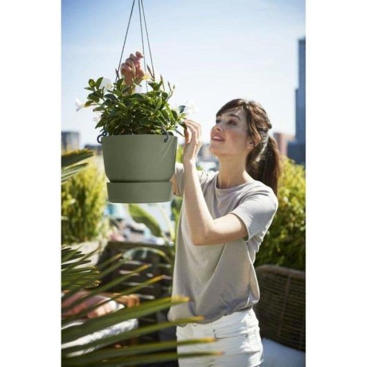 Pot suspendu Greenville Elho 24 cm Vert Feuille 6,4 L