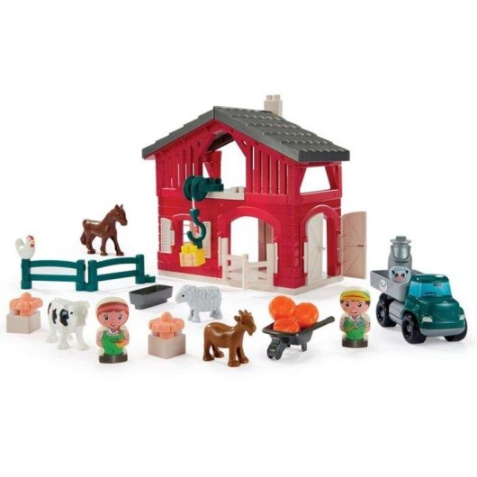 Set di costruzione Ecoiffier ABRICK 2981 Animali Contadini