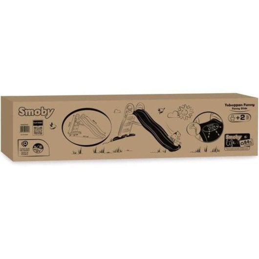 Toboggan Exterieur Life Funny Smoby Double Onde 2m