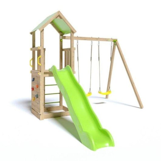 Parc de jeux en bois Trigano Smart Xperience avec toboggan