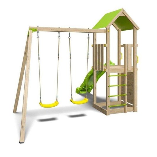 Parc de jeux en bois Trigano Smart Xperience avec toboggan
