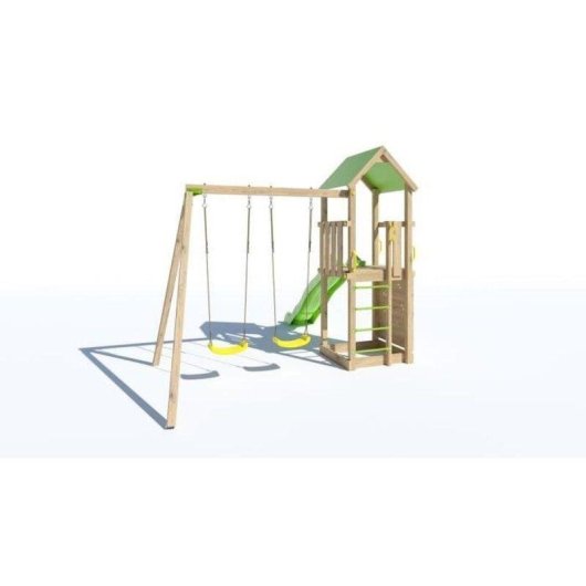 Parc de jeux en bois Trigano Smart Xperience avec toboggan