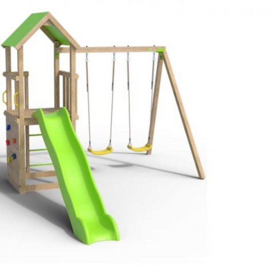 Parc de jeux en bois Trigano Smart Xperience avec toboggan