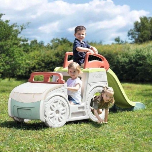 Vehicule de jeu Smoby Life Adventure Car Toboggan 1,5 m