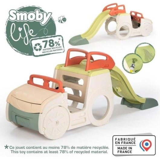 Vehicule de jeu Smoby Life Adventure Car Toboggan 1,5 m