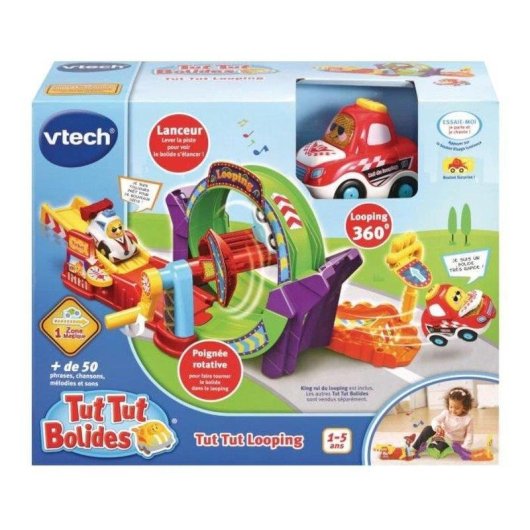 Playset Tut Tut Bolides Circuito Mini Looping 360 Roi du Looping