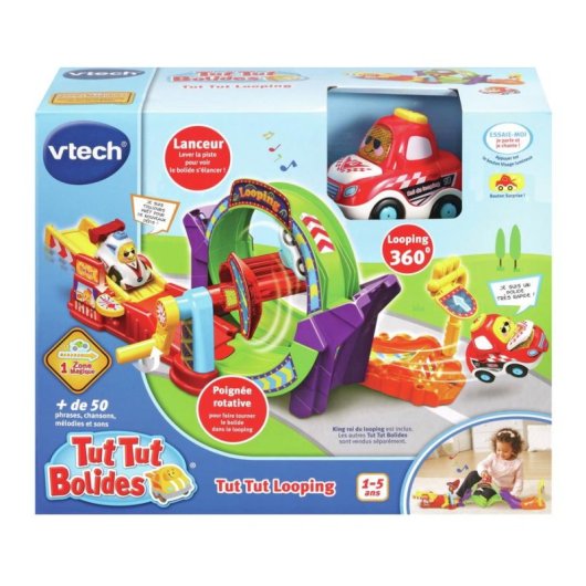Playset Tut Tut Bolides Circuito Mini Looping 360 Roi du Looping