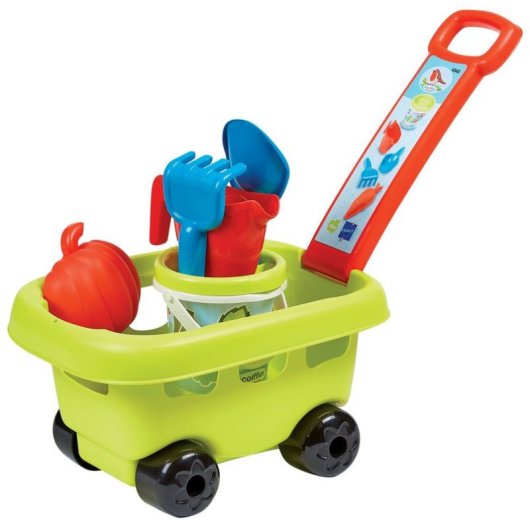 Carrinho de jardim Ecoiffier 40 cm com 7 acessorios