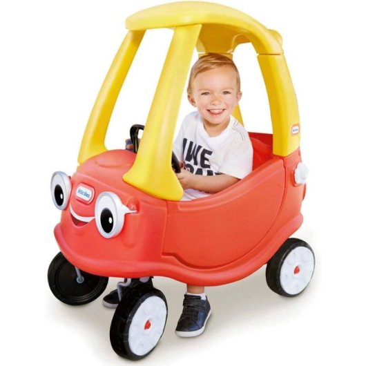 Coche de Empuje Infantil Little Tikes Cozy Coupe 2 en 1 con Parasol y Claxon