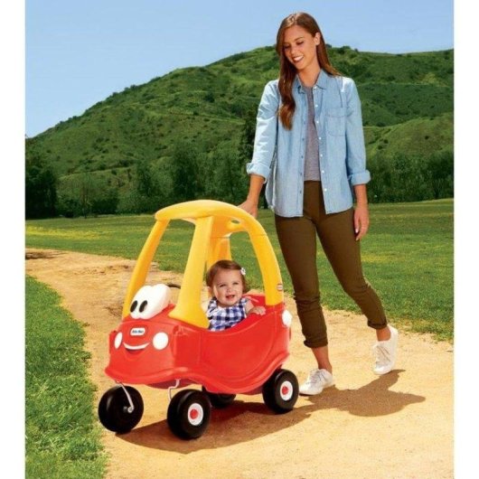 Coche de Empuje Infantil Little Tikes Cozy Coupe 2 en 1 con Parasol y Claxon