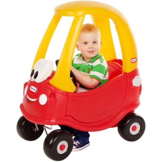 Coche de Empuje Infantil Little Tikes Cozy Coupe 2 en 1 con Parasol y Claxon