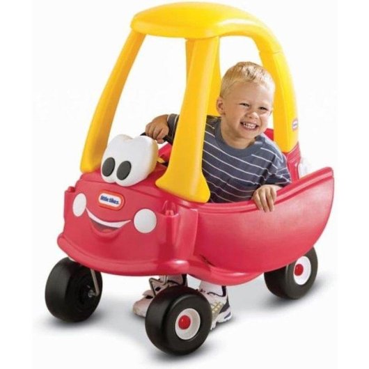 Coche de Empuje Infantil Little Tikes Cozy Coupe 2 en 1 con Parasol y Claxon
